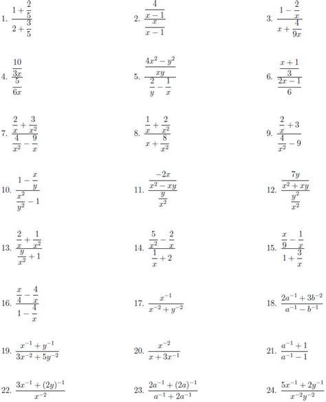 simplifying complex fractions