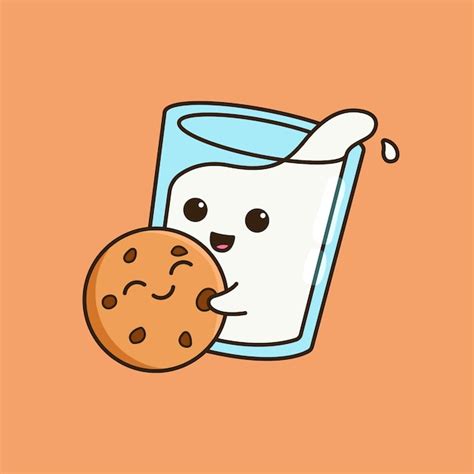 Cartoon Cookies Milk Images - Free Download on Freepik