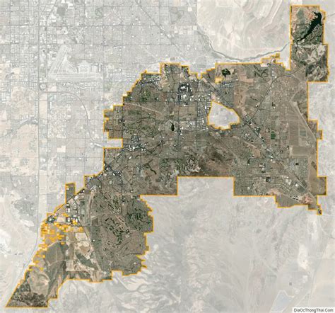 Map of Henderson city, Nevada - Thong Thai Real