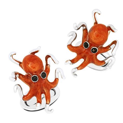 Octopus Sterling Silver Cufflinks – Jan Leslie