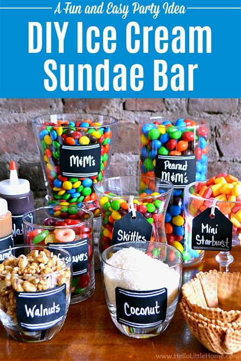 DIY Ice Cream Sundae Bar (Tips, Toppings + Fun Ideas) | Hello Little Home