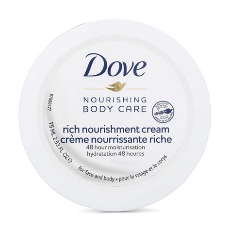 Dove Nourishing Body Care Face, Hand and Body Rich Nourishment Cream for Extra Dry Skin with 48 ...