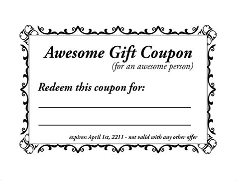 Coupon Template Word | Template Business