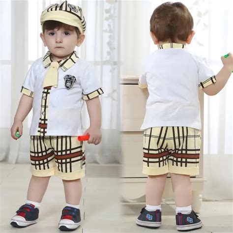 baby boy clothes summer style boys preppy newborn cotton kids clothing set children roupas ...