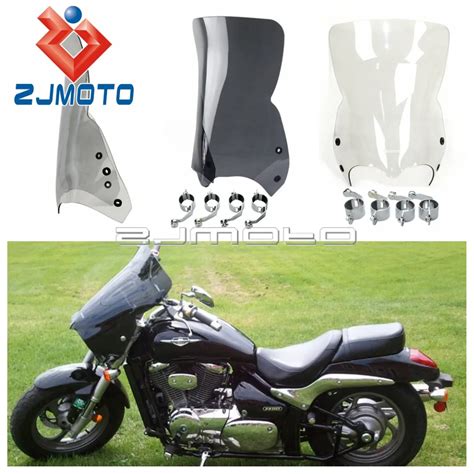 Aliexpress.com : Buy Motorcycle Smoke Clear Black Tint Front Windshield For Suzuki Boulevard ...