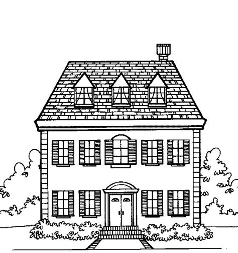 Free Printable House Coloring Pages For Kids