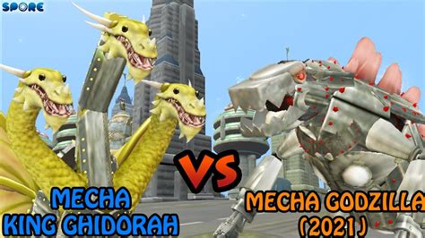 Mecha King Ghidorah Vs Mechagodzilla