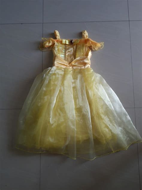 Disney Princess Belle Yellow Dress, Bayi & Anak, Baju Anak Perempuan, 4 hingga 7 tahun di Carousell