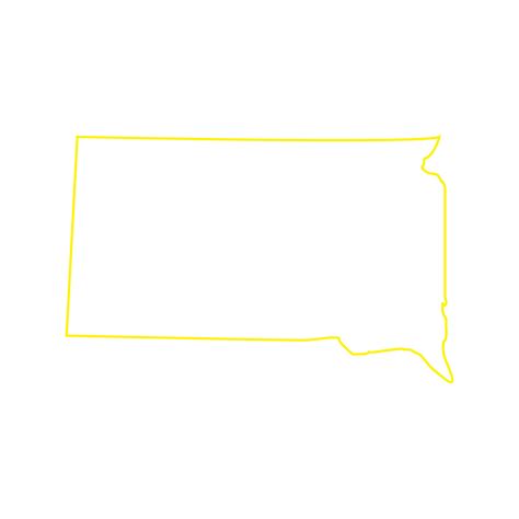 South Dakota map illustrated 9265540 Vector Art at Vecteezy