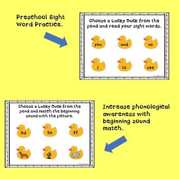 Duck Pond: Preschool Skills Pack and Game Companion by My Speech Tools