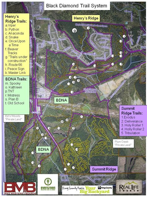 Black Diamond Washington Trail Map- Mtbr.com