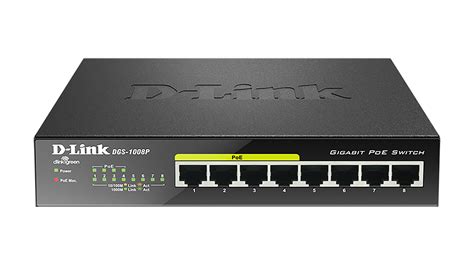 DGS-1008P 8-Port Gigabit PoE Unmanaged Desktop Switch | D-Link