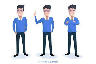 Business Cartoon Illustration Set Vector Download