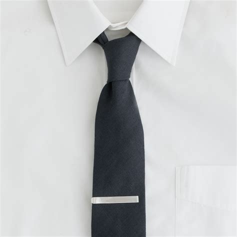 J.crew Sterling-silver Tie Clip in Silver for Men | Lyst