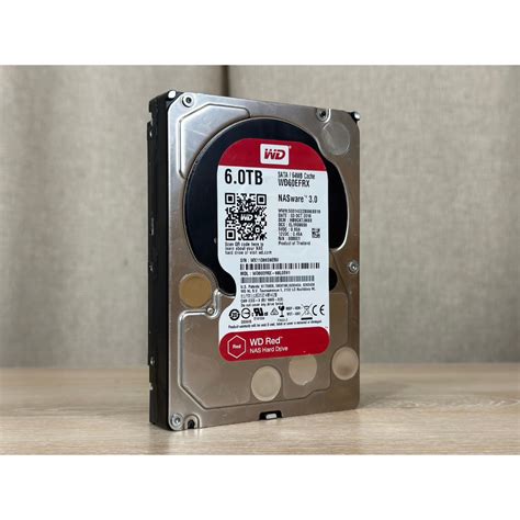 ฮาร์ดดิสไดร์ (Harddisk drive) HDD WD RED 6TB Sata III (WD60EFRX) (3.5" For PC and NAS) | Shopee ...