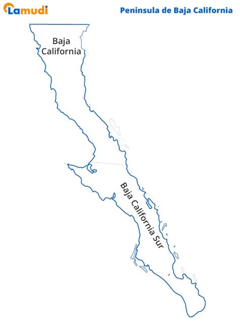 Mapa de Baja California con División Municipal y Territorial | Lamudi