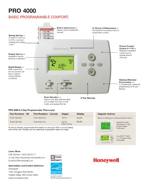 Honeywell PRO 4000 Series User Manual | Page 2 - Free PDF Download (2 ...