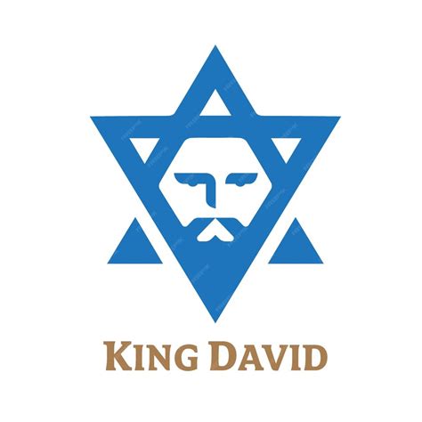 Premium Vector | King david new version symbol