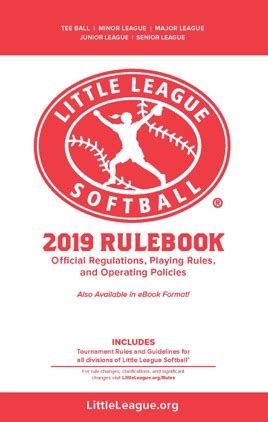 ‎2019 Little League Softball® Official Regulations, Playing Rules, and ...