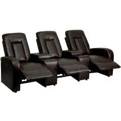 Theater Seating Unit with Cup Holders Black | Кресла качалки, Сиденье ...