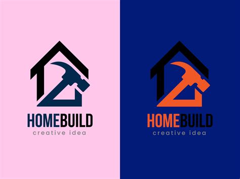 Home Build Logo Design for Construction Company by Sadaf Baloch on Dribbble