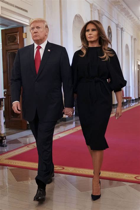 Melania Trump’s Black Dress With Dramatic Puff Sleeves: Speech Style ...