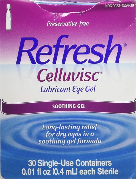 REFRESH CELLUVISC EYE GEL 30, Long-lasting relief for dry eyes day or ...