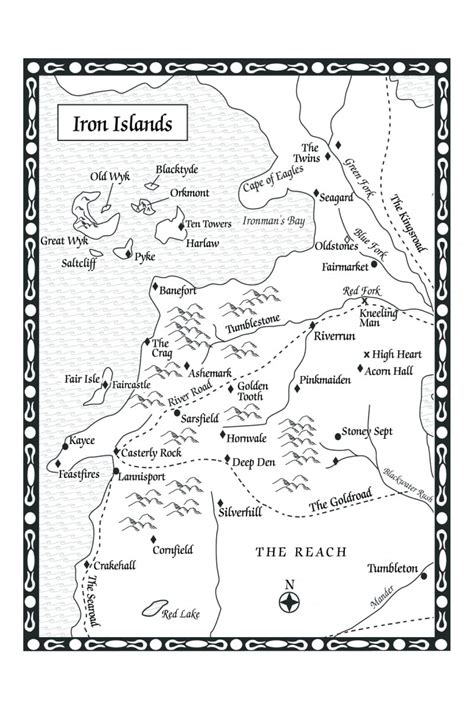 A Feast for Crows-Map of the Iron Islands - A Wiki of Ice and Fire