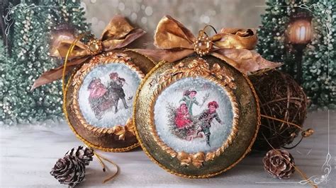 Christmas ornament DIY - Vintage style - tutorial - YouTube