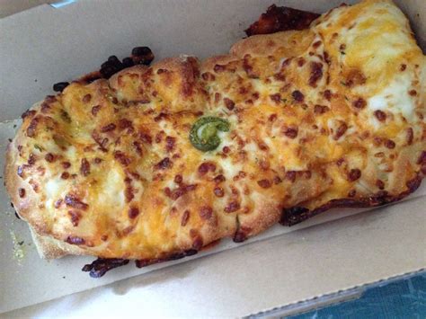 Dominos Jalapeño Cheese & Bacon Stuffed Cheesy Bread - Priscilla De Leon | Food, Cheesy bread ...