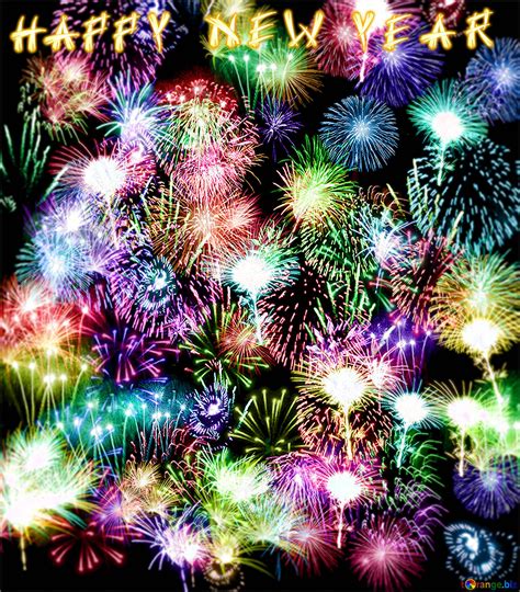 Happy New Year Background lights fireworks №78782