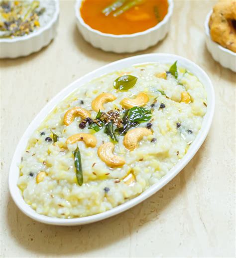 Instant Pot Ven Pongal Recipe - Flavours Treat