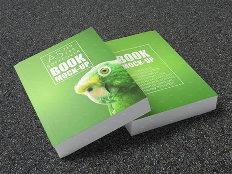 Book Mock-Up | A5 | Soft Cover | Creative Daddy