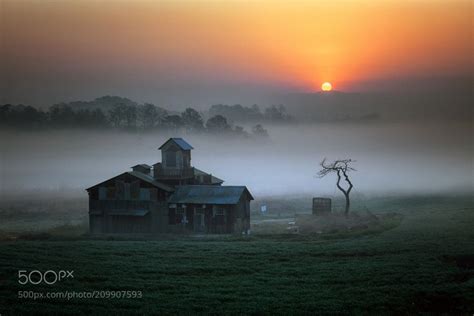 Sunrise of the farm by c1113 #Landscapes #Landscapephotography #Nature #Travel #photography # ...