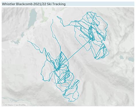 I tracked every ski run I did last season and then plotted them all on ...