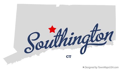 Map of Southington, CT, Connecticut