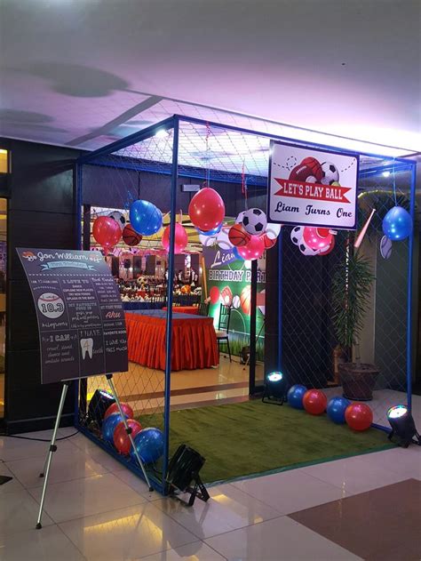 Entrance of our Sports Themed party | Sports themed party, Kids party ...