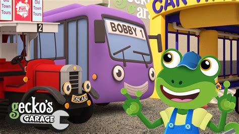 Gecko Meets the Construction Vehicles! Gecko's Garage! Trucks For Kids! Educational Videos - YouTube