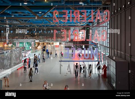 Centre pompidou paris france interior hi-res stock photography and ...