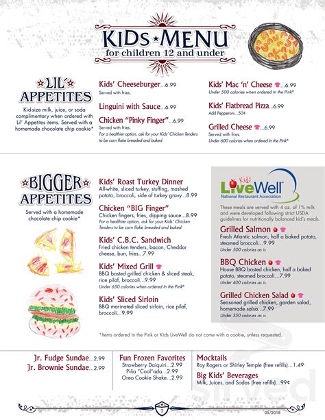 T-BONES Great American Eatery menu in Bedford, New Hampshire, USA