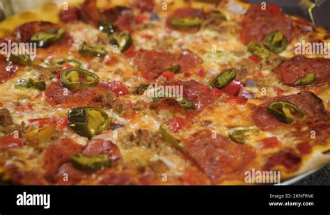 Thin crust pepperoni pizza Stock Videos & Footage - HD and 4K Video ...