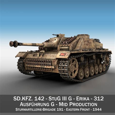 3D stug 3 - g model - TurboSquid 1154428