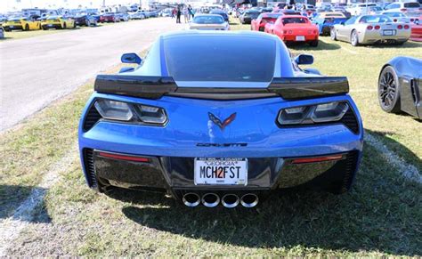 C7 CORVETTE STINGRAY LICENSE PLATE FRAME ALTEC CARBON FLASH WITH RACE ...