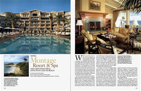 Montage Resort & Spa | Architectural Digest | JUNE 2003