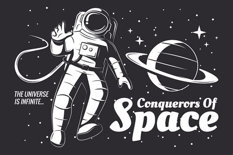 Astronaut Illustration. | Custom-Designed Illustrations ~ Creative Market