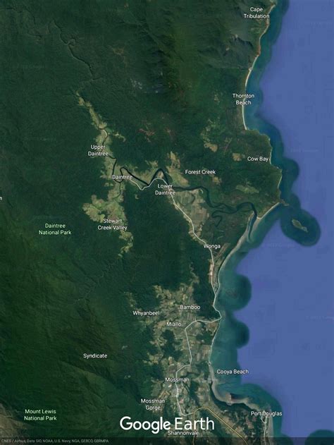 Daintree Rainforest On World Map