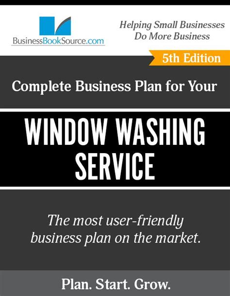 Window Washing Service Business Plan | Business planning, How to plan ...