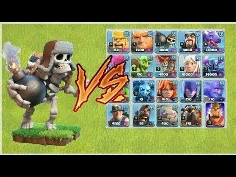 [MISC] Giant Skeleton Vs All troops In Clash Of Clans | Clash of clans ...