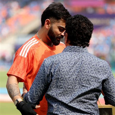 Sachin Tendulkar Gifts Virat Kohli His Signed Jersey Ahead Of The World ...