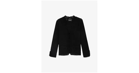 Zadig & Voltaire Marty Scalloped-trim Crocheted Cotton Cardigan in ...